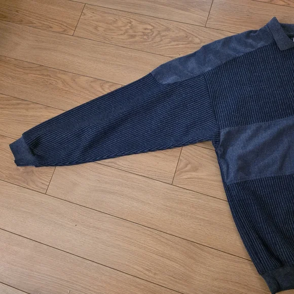 Vintage Huk-A-Poo Ribbed Knit Collared Airplane Sweater- L - Picture 6 of 12
